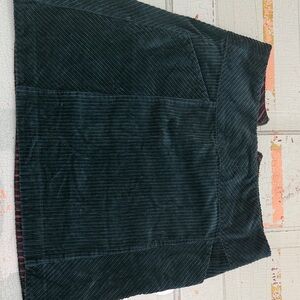 Anthropologie Dark Green Corduroy Skirt